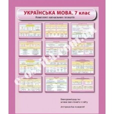 Комплект навчальних плакатів. 7 клас. Українська мова. 